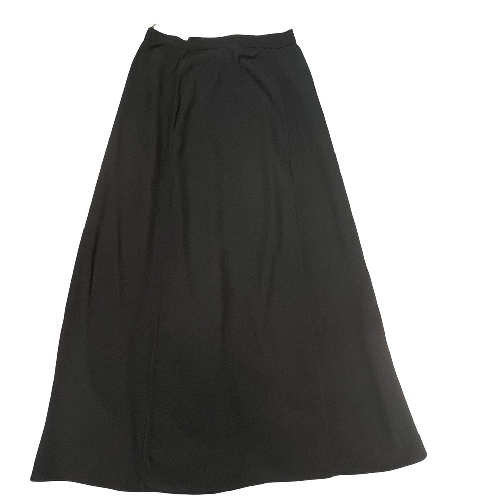 Wilfred Women Maxi Skirt Black Button Front High Waist Minimalist 78059 Size 2 - Picture 2 of 5